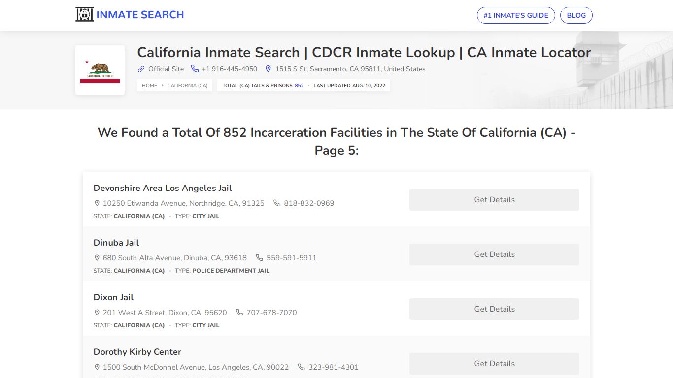 California Inmate Search | CDCR Inmate Lookup | CA Inmate ...